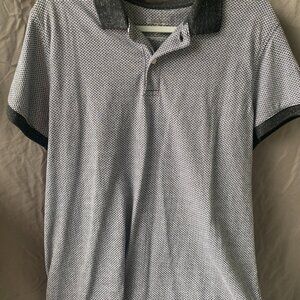 Goodfellow Men's Black and White Polo, Size XL